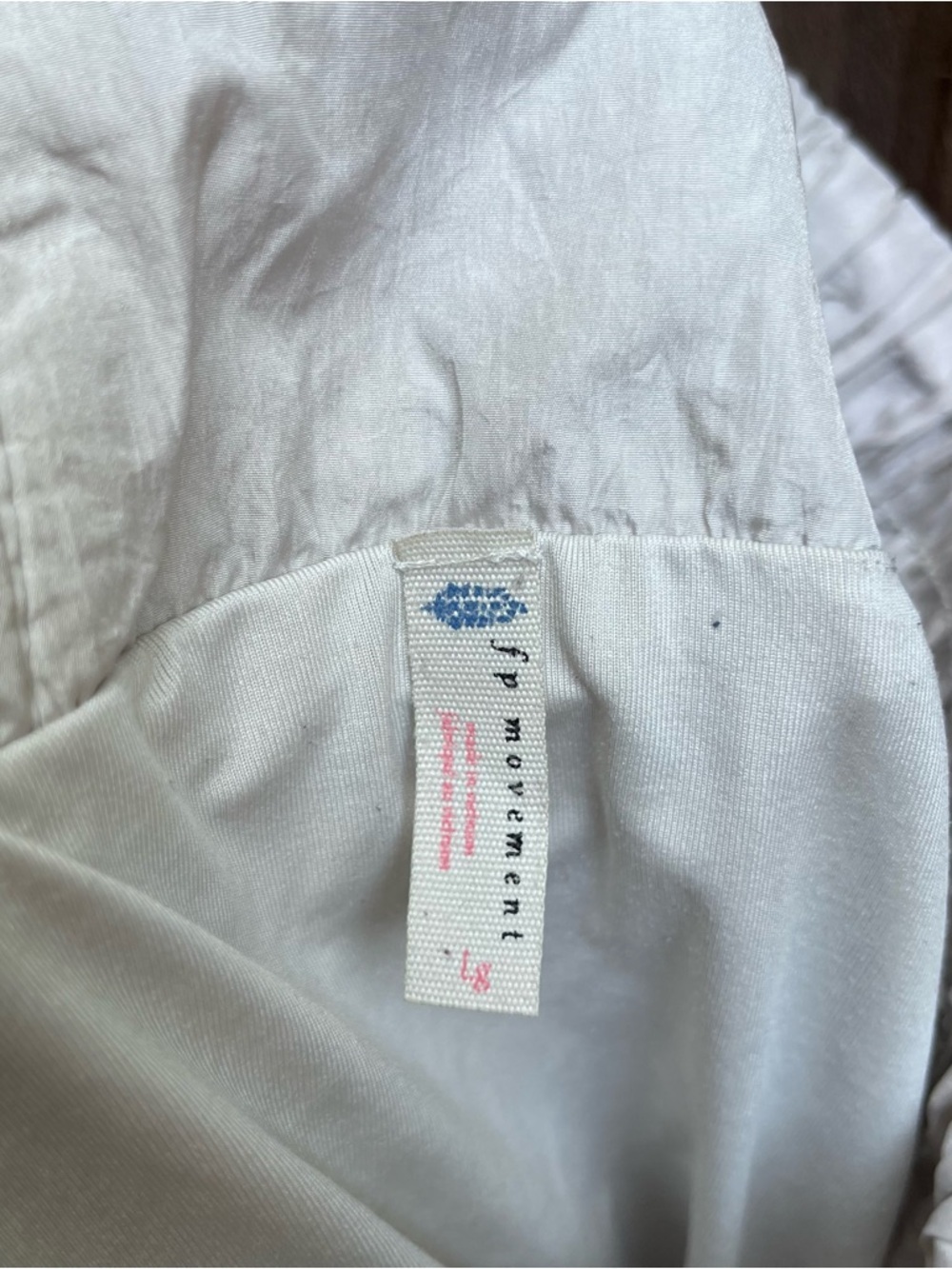 FP Movement by Free People Light Gray High-Waist Smocked Layered Shorts - Picture 4 of 4
